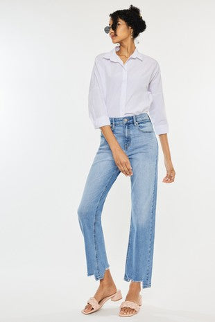 OPEN PACK HIGH RISE STRAIGHT JEANS-KC20028M