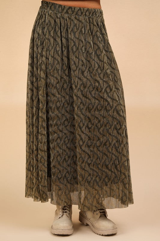 Printed Comfy Midi Dress