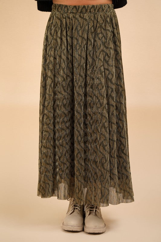 Printed Comfy Midi Dress