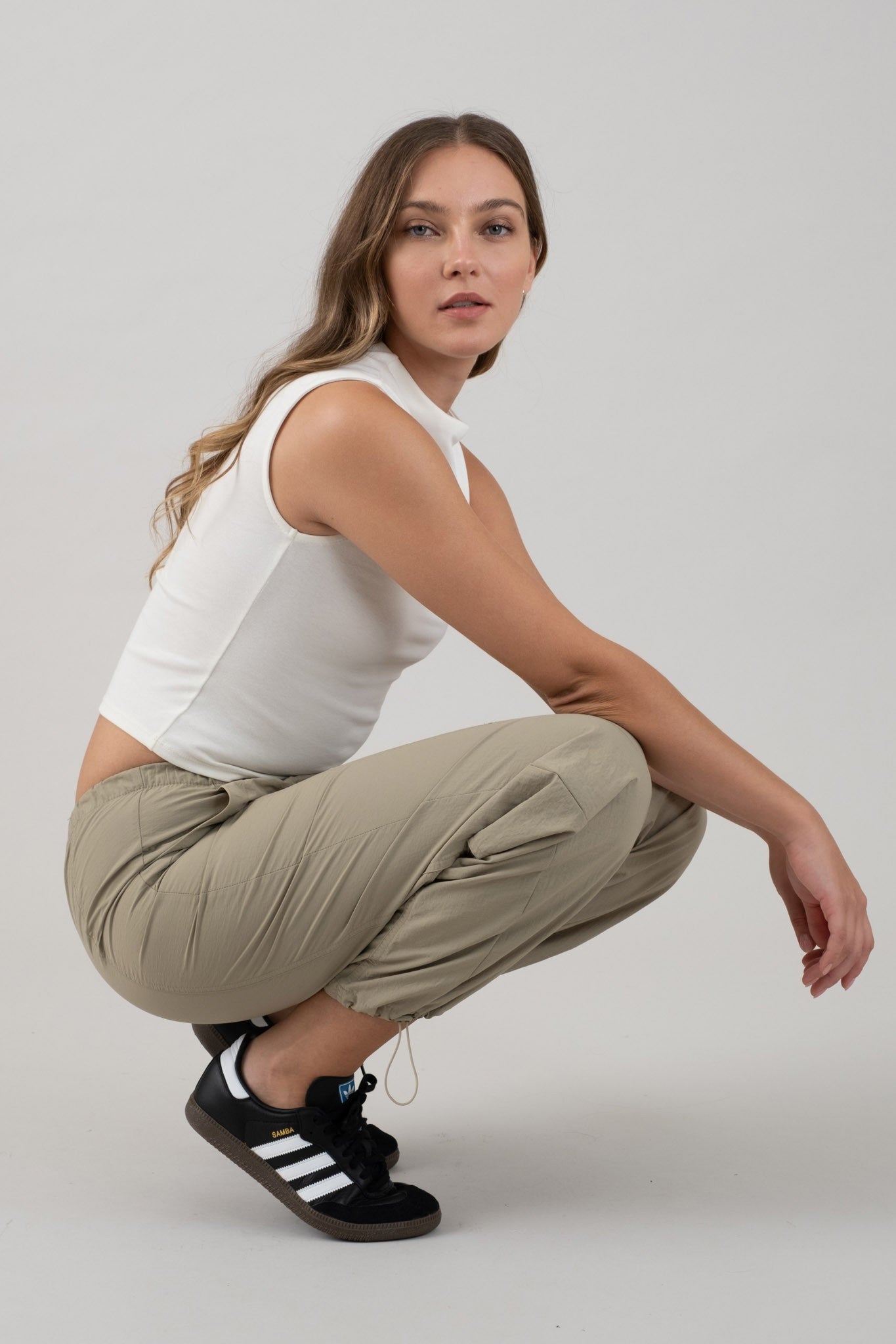 PANELLED DRAWSTRING JOGGERS