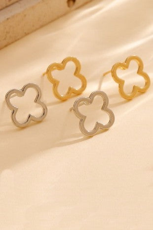 18k Stainless Steel Tarnish Free Waterproof Clover