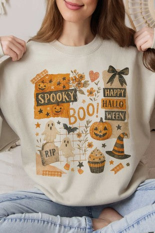Halloween Vibes Halloween Graphic Sweatshirt