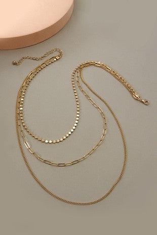 UNIQUE CHAIN MULTI LAYER NECKLACE