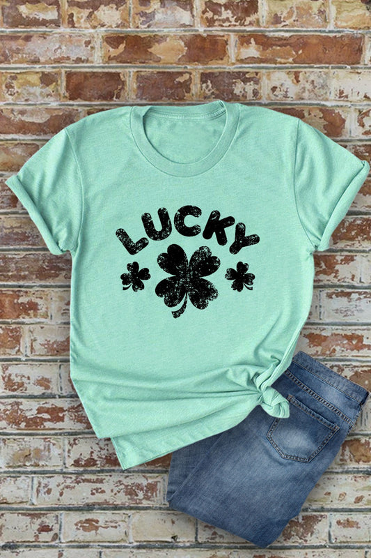 Lucky St Patricks Day UNISEX Round Neck TShirt