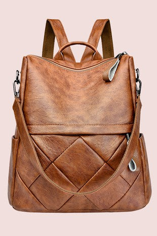 Raelynn Vegan Leather Backpack Handbag