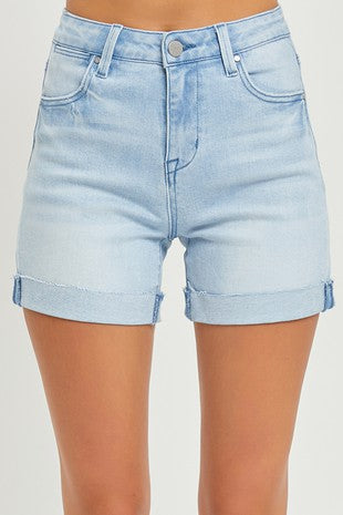 HIGH RISE CUFFED SHORTS