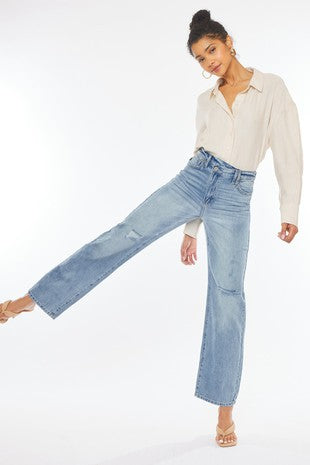 90'S WIDE LEG STRAIGHT JEANS