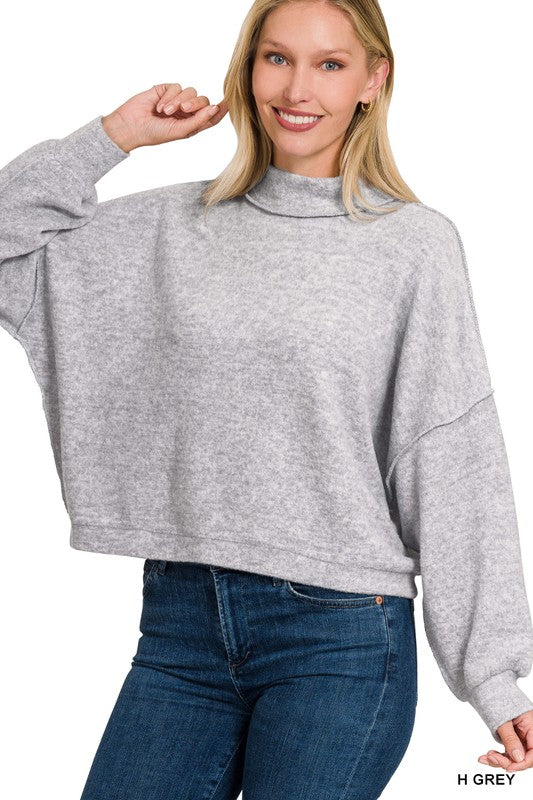 BRUSHED MELANGE HACCI SWEATER