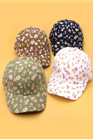 FLORAL CASUAL BASEBALL CAP