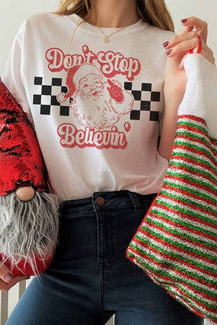 DON'T STOP BELIEVIN GRAPHIC TEE