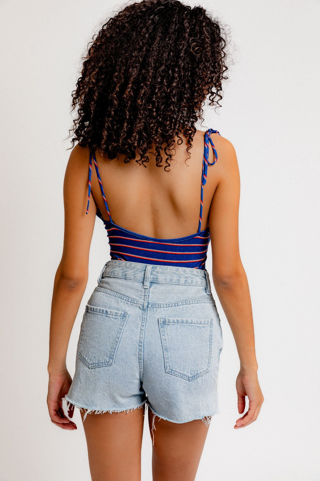 TIE STRAP LOW BACK BODYSUIT