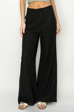 LINEN SLOUCH TROUSER PANTS