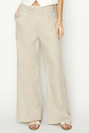 LINEN SLOUCH TROUSER PANTS