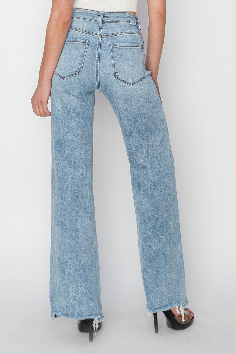 HIGH RISE WIDE LEG JEANS