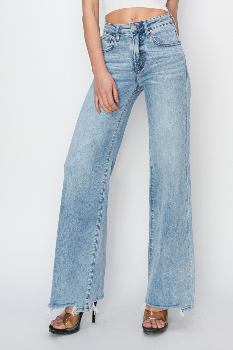 HIGH RISE WIDE LEG JEANS