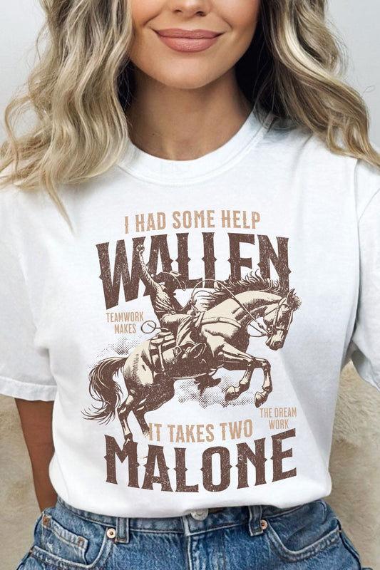 Wallen and Malone Cowboy Country Comfort Color Tee