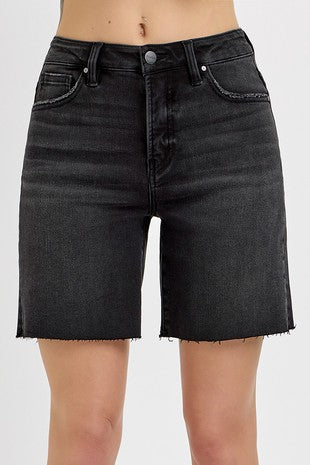 Tummy Control High Rise Mid Length Shorts