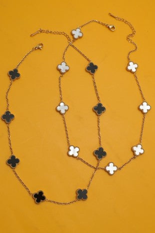 18k Stainless Steel Tarnish Free Clover Necklace