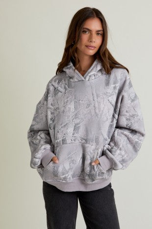 Tree Camo Printed Hoodie