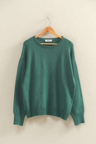 Oversized Rolll Neck Knit Sweater