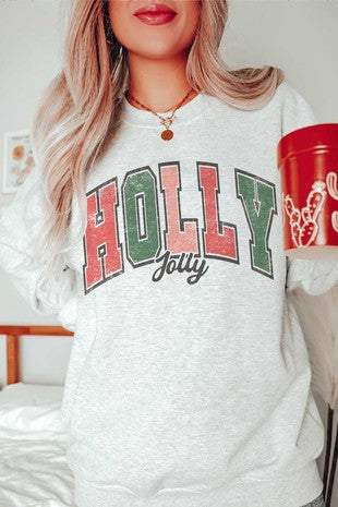 HOLLY JOLLY Graphic Sweatshirt